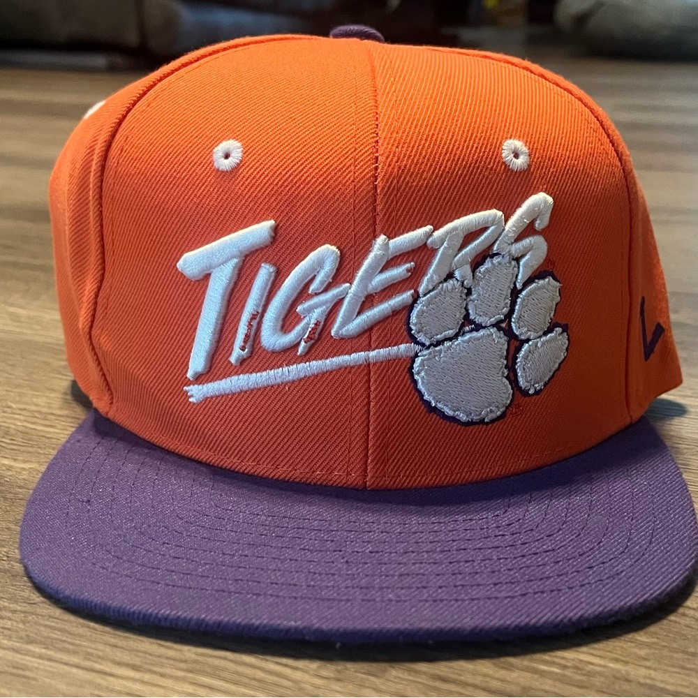 Zephyr Orange and Purple Hat Structured Flat-Brim